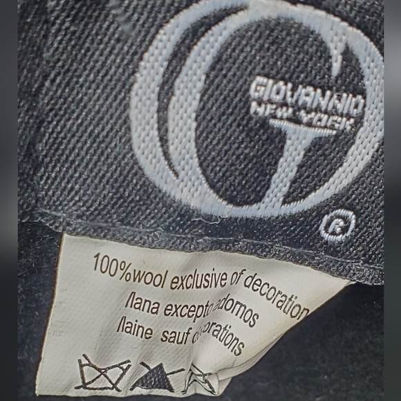 GLOVANNIO NEW YORK Black Formal 100% Wool Women's Hat - Picture 7 of 11